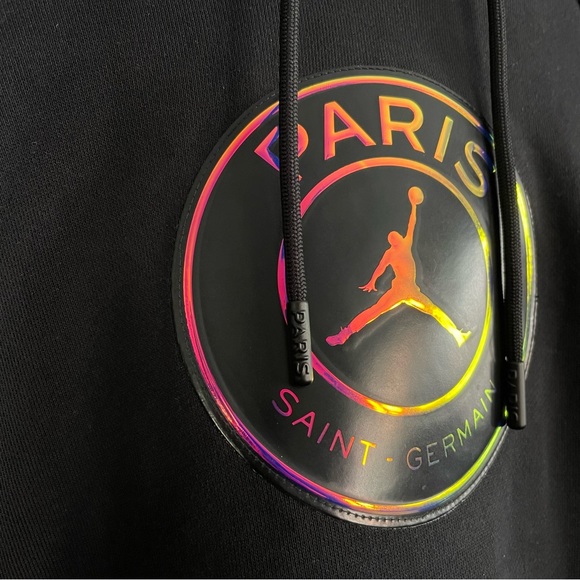 JORDAN Paris Saint Germain PSG Black Hoodie - Picture 3 of 7